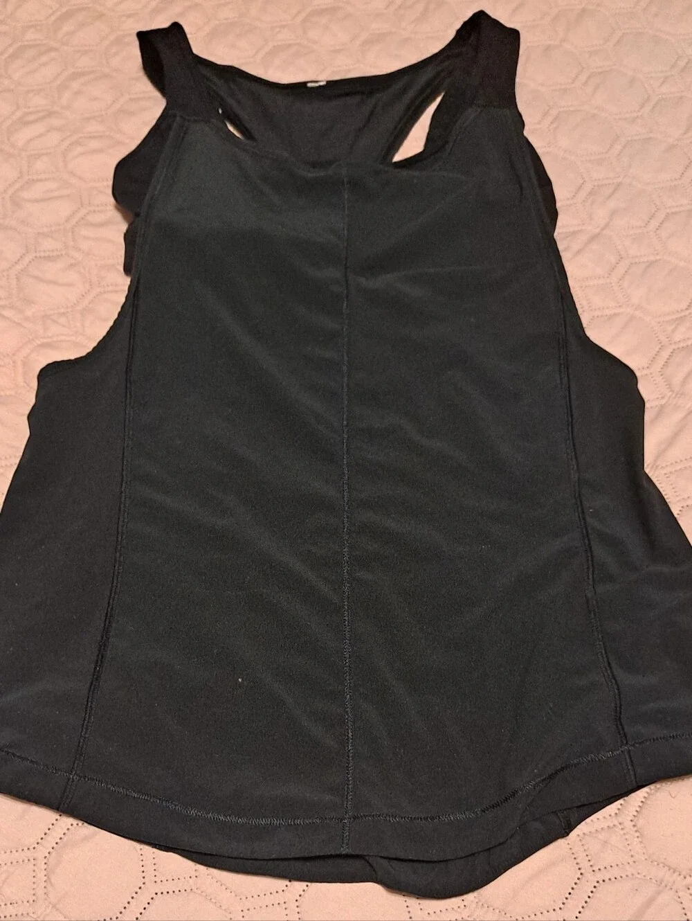 Lululemon Black Women’s Active Tank Top - Sleek Racerback Sz M Built In Bra